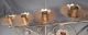 Antique Victorian Gothic Mixed Metal Brass Candelabra Church Candle Holder Jewel Metalware photo 6