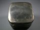 Antique Enameled Silverplate Mirrored Top Trinket Box Bluebird Metalware photo 6