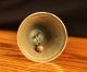 Antique Brass Bell With A Wooden Handle Metalware photo 2