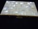 Art Deco Mother Of Pearl Brass Cigarette Compact Case Colibri Rare Metalware photo 1