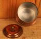 Antique Copper And Brass Ornate Tea Holder With Finial Metalware photo 3