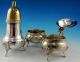 Epns English Cruet,  3 Pieces Metalware photo 1