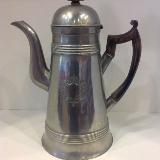 Pewter Maker Eban Smith Lighthouse Form Coffee Pot photo