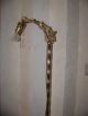 Antique Art Deco Bridge Floor Lamp With Pull Chain,  Twisted Wrought & Cast Iron Lamps photo 2