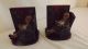 1920 ' S Judd Cast Metal & Iron Father Knickerbocker Bookends Orig Paint Metalware photo 1