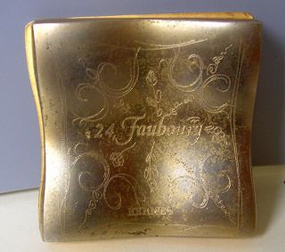 Vintage Hermes Parfums Authentic 24 Faubourg Gold Miniature Compact? photo