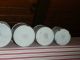 Old French Enamelware/graniteware Canisters Set - Etoile Pen - Shabby Chic Metalware photo 8