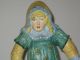 Antique Girl Holding Dress Bradley & Hubbard Cast Iron Doorstop Rare Style Metalware photo 2