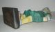 Antique Girl Holding Dress Bradley & Hubbard Cast Iron Doorstop Rare Style Metalware photo 6