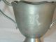 Vintage Homestead Pewter Creamer Sugar With Tray Metalware photo 4