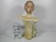Antique Art Nouveau Fine Bisque Porcelain Bust Of Woman Figurines photo 1