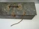 Antique Old Metal Homemade Welded Carpenters & Plumbers Rustic Toolbox Container Metalware photo 9