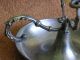 Antique 19th Century Pewter Mechanical Wax Jack Lamp - Lighting Device W.  Snuffer Metalware photo 1