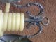 Antique 19th Century Pewter Mechanical Wax Jack Lamp - Lighting Device W.  Snuffer Metalware photo 2