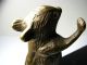Brass Figurine Mouse Doorstop Brass & Wood Wedge/shimp Metalware photo 10