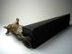 Brass Figurine Mouse Doorstop Brass & Wood Wedge/shimp Metalware photo 8