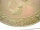 19th Century Brass Plaque Birds And Morning Glories Metalware photo 4
