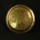 Circa Late 1800 ' S Antique Ornate Hand Painted Engraved Brass Plate Metalware photo 2
