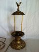 Antique Cast Iron Enamel Boudoir Table Electric Lamp Light Leviton Lamps photo 1