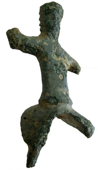 Roman Bronze Horzeman 30x50mm 17.  50g R - 228 photo
