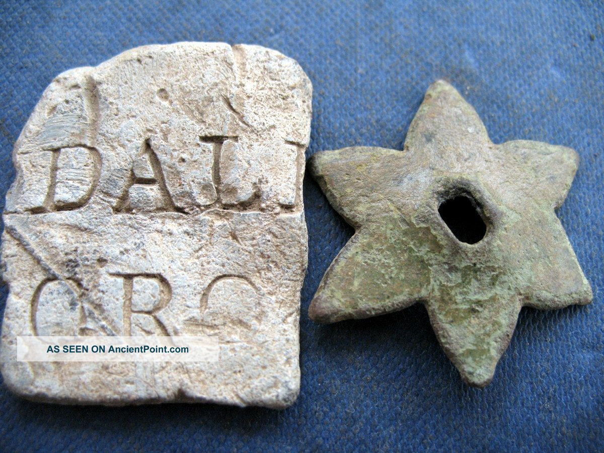 Roman Lead Panel With Lettering Within. Roman photo