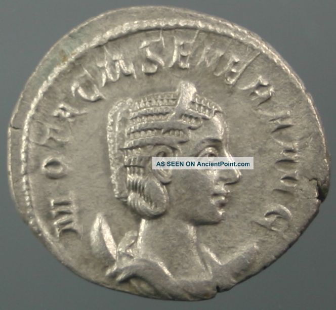 Otacilia Severa,  Wife Of Philip I,  Concordia,  Patera,  Minted Rome,  245 - 247 A.  D. Roman photo