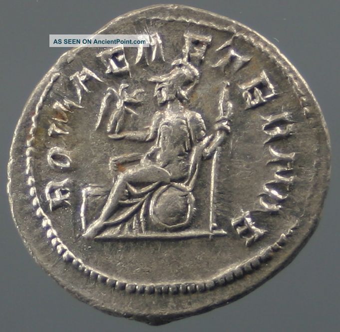 Philip I,  Antoninian,  Silver,  Roma,  Romae Aeternae,  244 - 249 A.  D. Roman photo