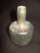 Stunning Undamaged Iridescent Ancient Roman Glass Flask Bottle 2ndc Ad Roman photo 3