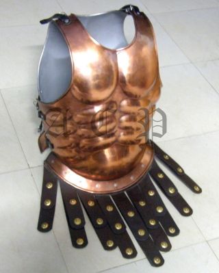 Copper Antique Roman Muscle Costume Muscle Armor Cuirass Collectible Larp Gift photo