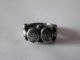 Uncleaned Byzantine Amulet Gnostic Abraxas Silver Ring Roman photo 2