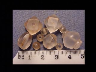Ten (10) Roman Crystal Beads Circa 100 - 400 A.  D. photo