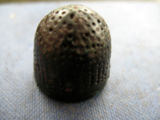 Thimble Medieval Bronze Beehive Type photo