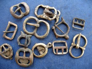 Buckles,  Medieval And Post Medieval X 12 photo