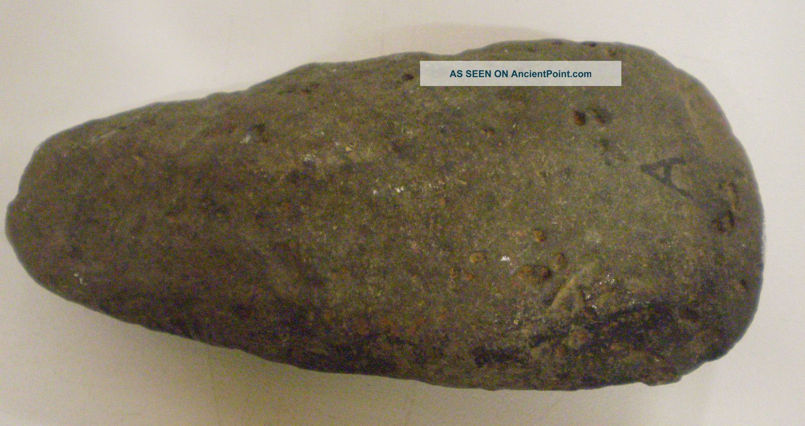 Small Partly Polished Stone Axe Head From Old British Collection Neolithic & Paleolithic photo
