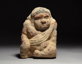 Ancient Chinese Song Dynasty Pottery Dwarf Figure Sculpture photo