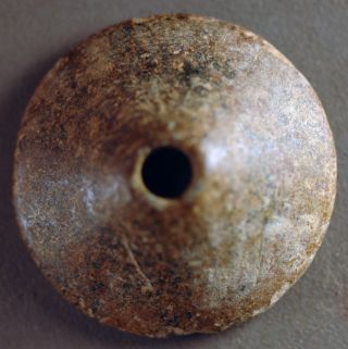 Spindle Whorl,  Egyptian Stone Over 2000 Years Old Nr photo