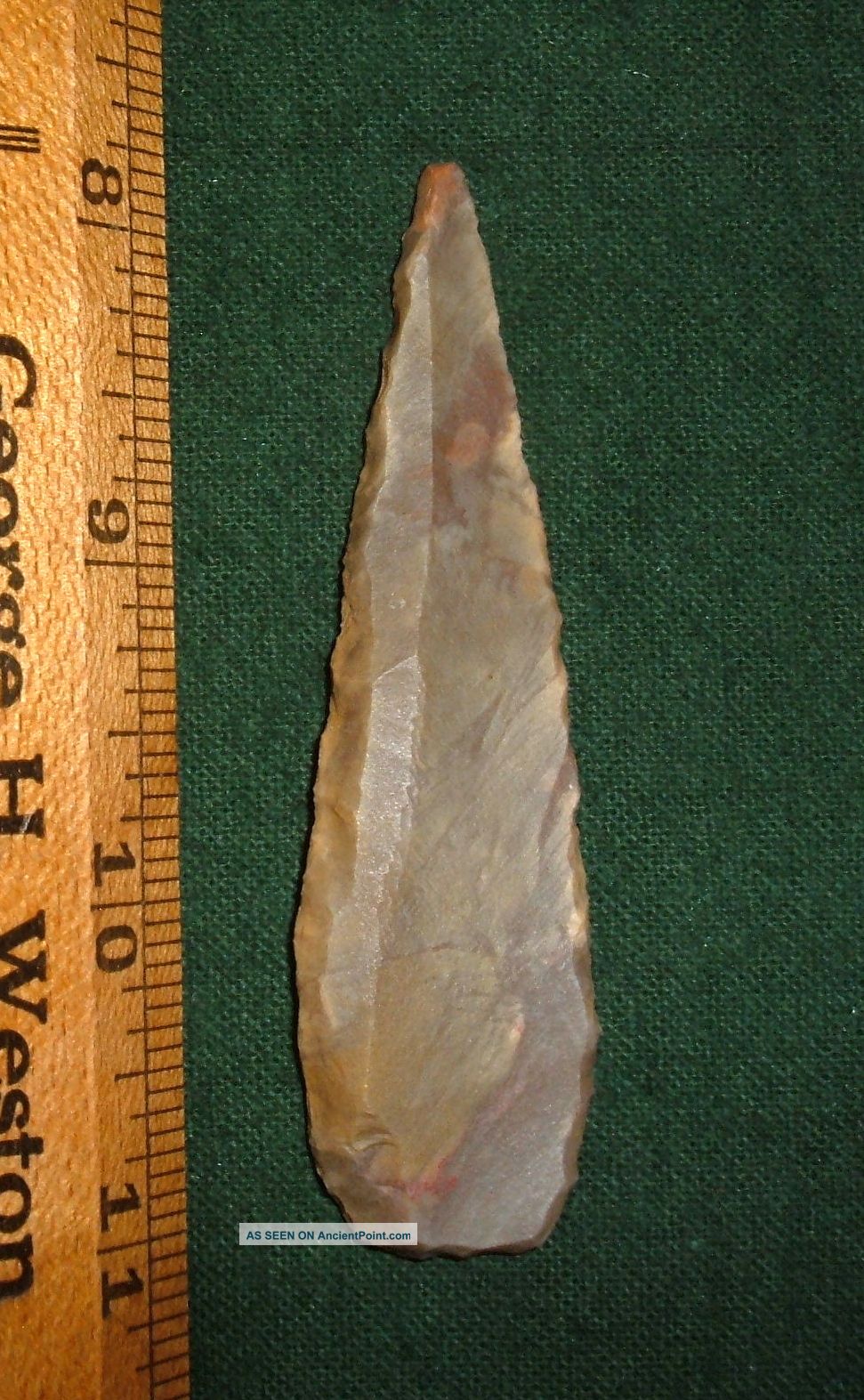 Fine Tilemsi Blade,  Sahara Neolithic Point,  Ancient African Arrowhead Aaca Neolithic & Paleolithic photo