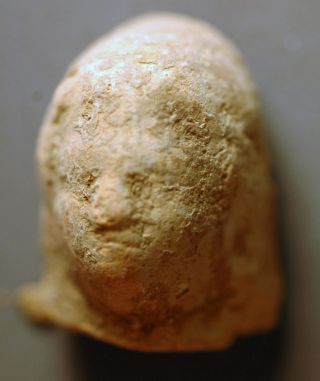 Head,  Roman Egyptian Clay Over 1600 Years Old Nr photo