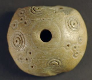 Spindle Whorl,  Coptic Bone Over 800 Years Old Nr photo