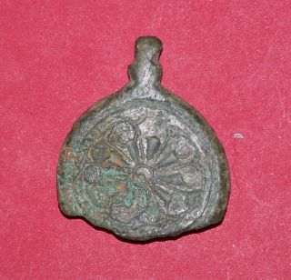 Anglo - Saxon Bronze Brooch - Metal Detecting Find photo