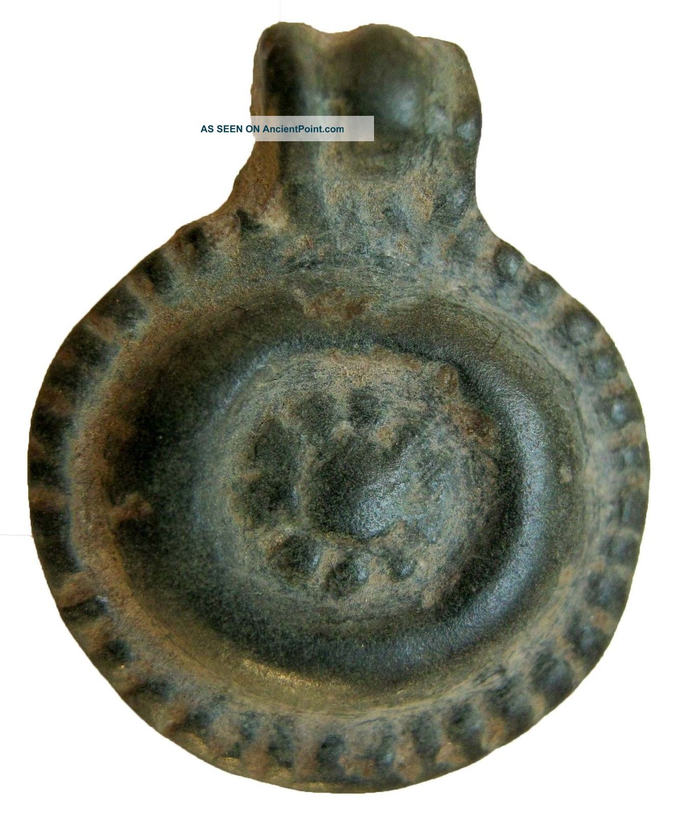 Roman Lead Amulet 17x22mm/4.  75g M - 256 Roman photo