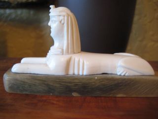 Sphinx Faux Ivory On Base photo