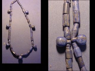 String Of Roman Lapis Lazuli Beads Circa 100 - 400 A.  D. photo