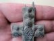 Byzantine Bronze Cross Depicting The Virgin Mary 15 - 16c Ad Roman photo 1