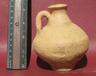 Authentic Ancient Roman Uncleaned Pottery Terra Cotta Clay Vessel Pot 7613 photo