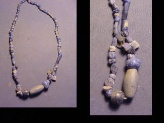 String Of Roman Lapis Lazuli Beads Circa 100 - 400 A.  D. photo