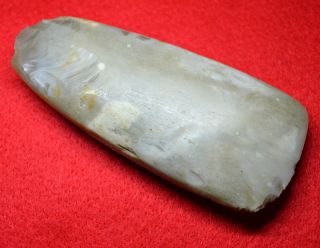 British Neolithic Polished Flint Axe Head From Norfolk. photo
