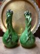 Antique 19th C.  Extrarare ' Pair ' Ottoman Islamic Turkish Canakkale Pottery Ewers Middle East photo 2