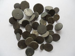 Group Of Complete 18th Century Georgian Pewter Buttons Found Cornwall photo