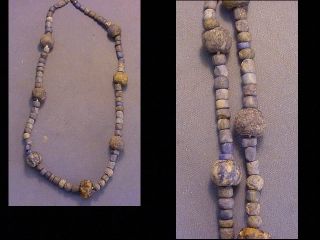 Special Offer String Of Roman Lapis Lazuli Beads Circa 100 - 400 A.  D. photo